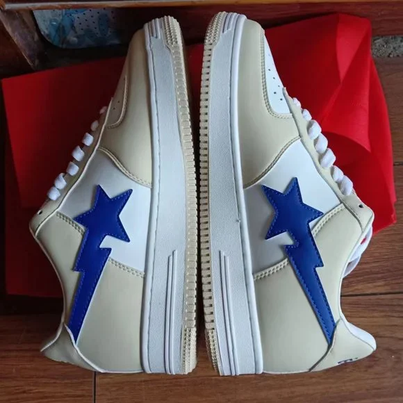 BAPE STAxMarvel Collection Cream Flats
